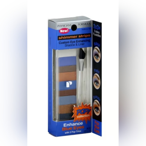 NWOT Physicians Formula Shimmer Strips eyeshadow/liner palette🤍🤎💙🩵 - Picture 4 of 4